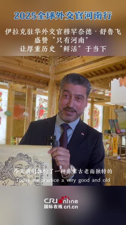 伊拉克驻华外交官穆罕奈德·舒鲁飞盛赞“只有河南” 让厚重历史“鲜活”于当下_截图