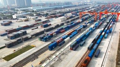 中欧班列（郑州）2026年累计开行突破2200列