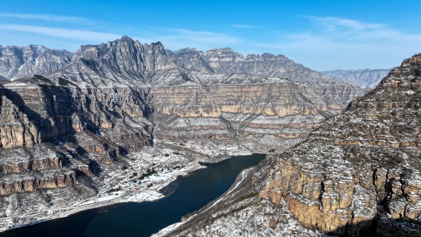 安阳林州：雪后太行大峡谷银装素裹 美景如画_fororder_图片9