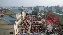 南阳市新野县：576名老人齐团聚 欢欢喜喜庆重阳