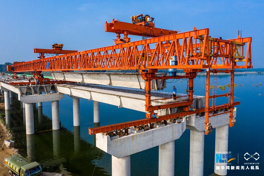 【城市远洋】平顶山市沙河特大桥加力建设中