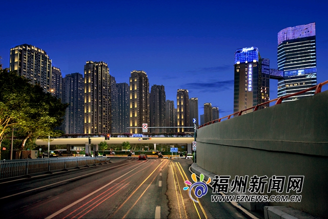 福州东二环夜景工程启动 整体工程预计国庆节前完成