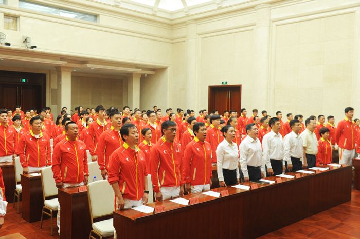 第十三届全运会北京市体育代表团成立 丁宁任旗手