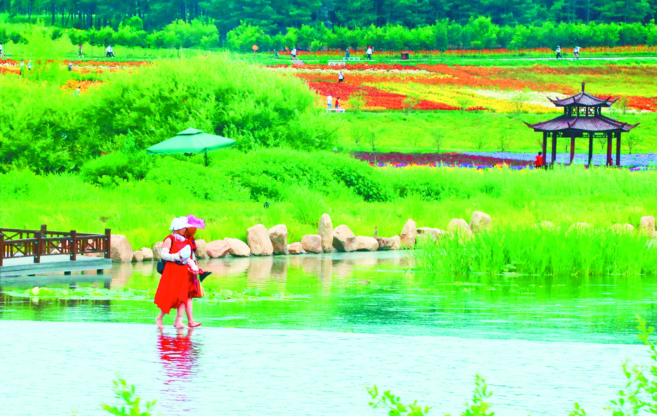 山一程水一程达勒美景入佳境 佳木斯郊区花香景美醉游人