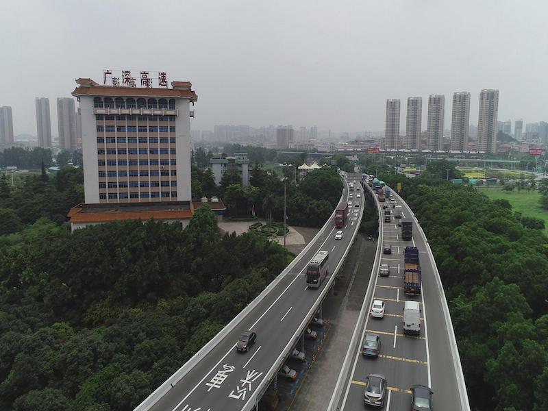 《我们都是深圳人》系列之：广深高速张芹_fororder_2018年广深高速太平立交车流，摄影者：广莘轩