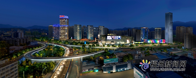 福州东二环夜景工程启动 整体工程预计国庆节前完成