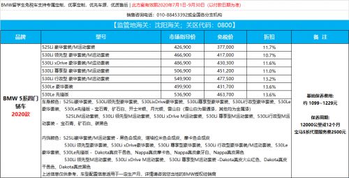 最高75折 宝马3系和X3上新 宝马最新免税车价格公布
