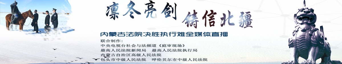 【直播天下】凛冬亮剑 铸信北疆 内蒙古法院决胜执行难_fororder_1242_314