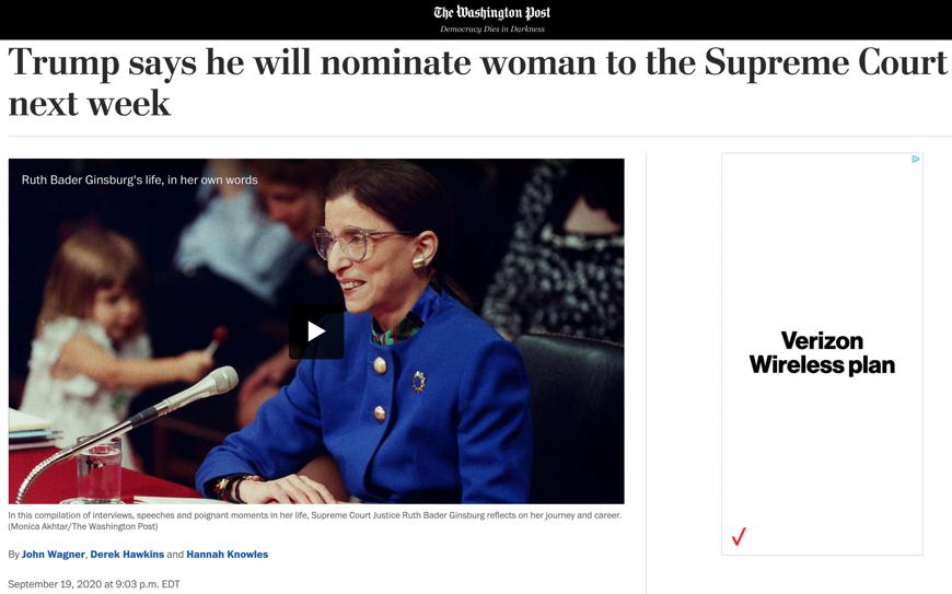北美观察丨大法官离世 两党博弈激烈展开 接任问题影响美国未来