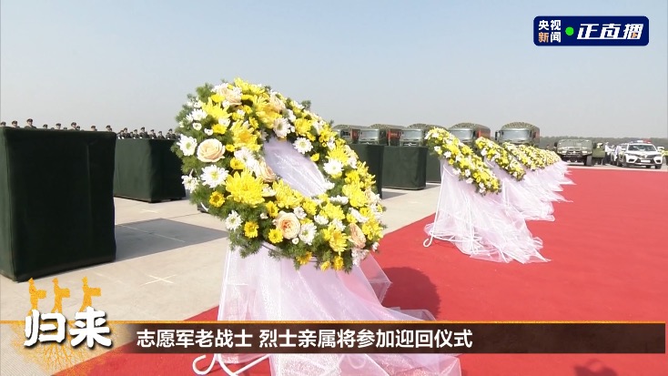 117位在韩志愿军烈士遗骸归国 迎回仪式上这些细节令人动容