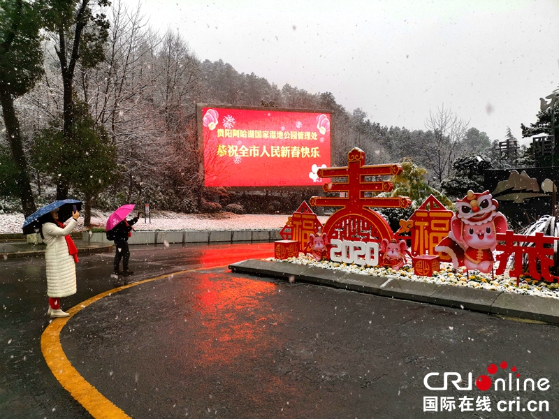 贵州贵阳大年初一迎瑞雪（组图）
