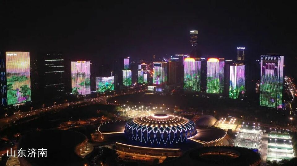 国庆中秋夜多城灯光秀联动：山河无恙，家国梦圆！