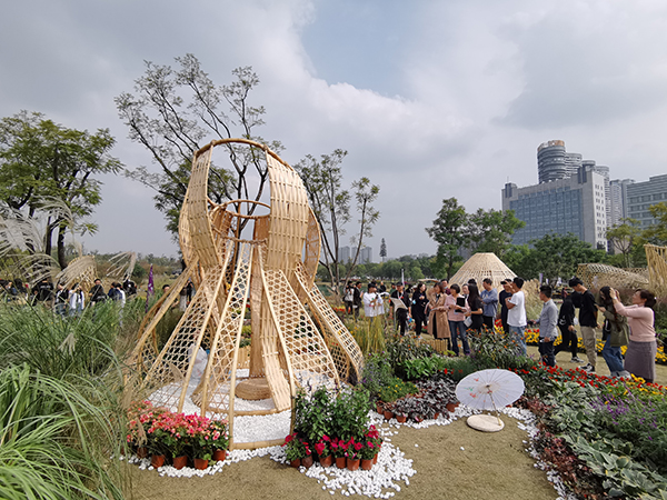 25个竹构花园亮相2020年成都公园城市国际花园节_fororder_参赛的竹构花园 供图 成都市博览局