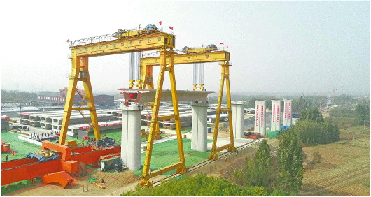 开架！国内首条市内高铁济莱高铁架梁开工