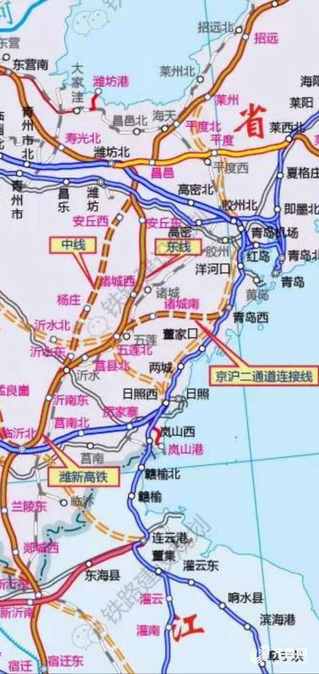 京沪高铁二通道定了！潍坊至新沂段将走东线方案 全长330公里