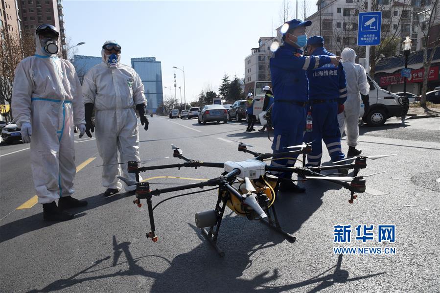 青岛：无人机助力立体防疫