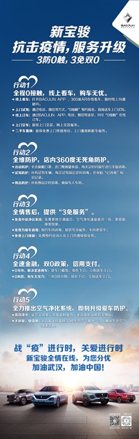 汽车频道【供稿】【资讯】共抗疫情 新宝骏15项升级服务与用户同在