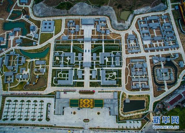 航拍浙江耗资300亿建“圆明新园”首期