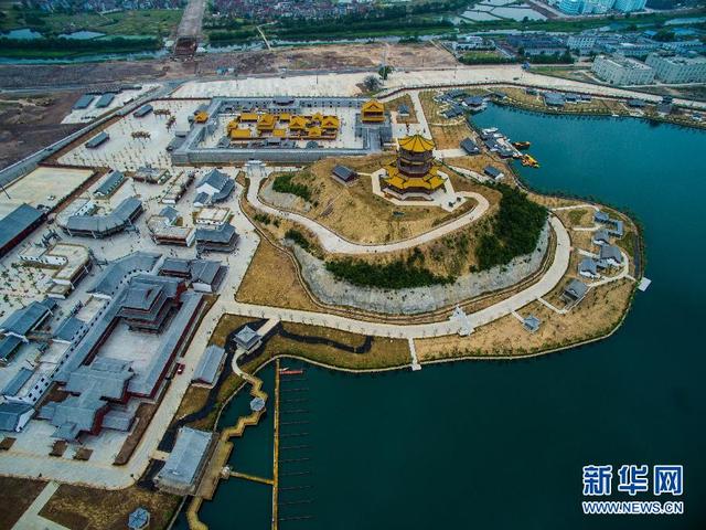 航拍浙江耗资300亿建“圆明新园”首期