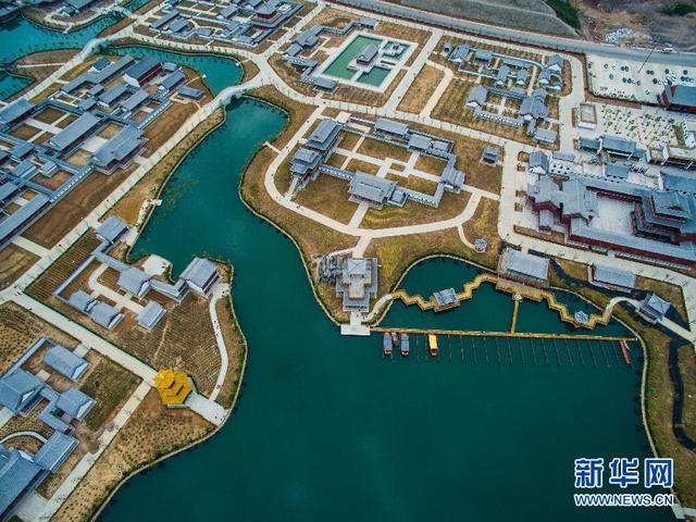 航拍浙江耗资300亿建“圆明新园”首期