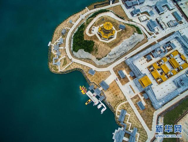 航拍浙江耗资300亿建“圆明新园”首期