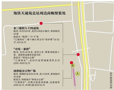 北京街头现暴力团伙收保护费 不交即砸摊(图)
