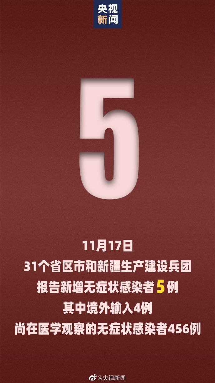 国家卫健委：17日新增新冠肺炎确诊病例8例 其中本土病例1例