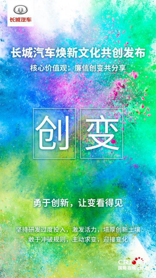 长城汽车迎来“变革收获期”全新企业文化再启新征程