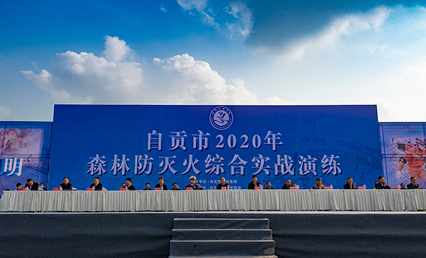 市县各级协同作战 自贡市举行森林防灭火综合实战演练