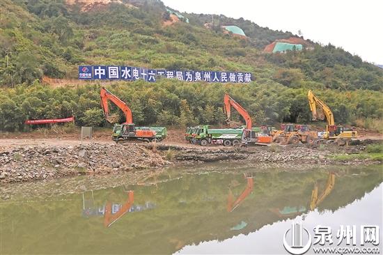 泉州白濑水利枢纽工程开建大坝