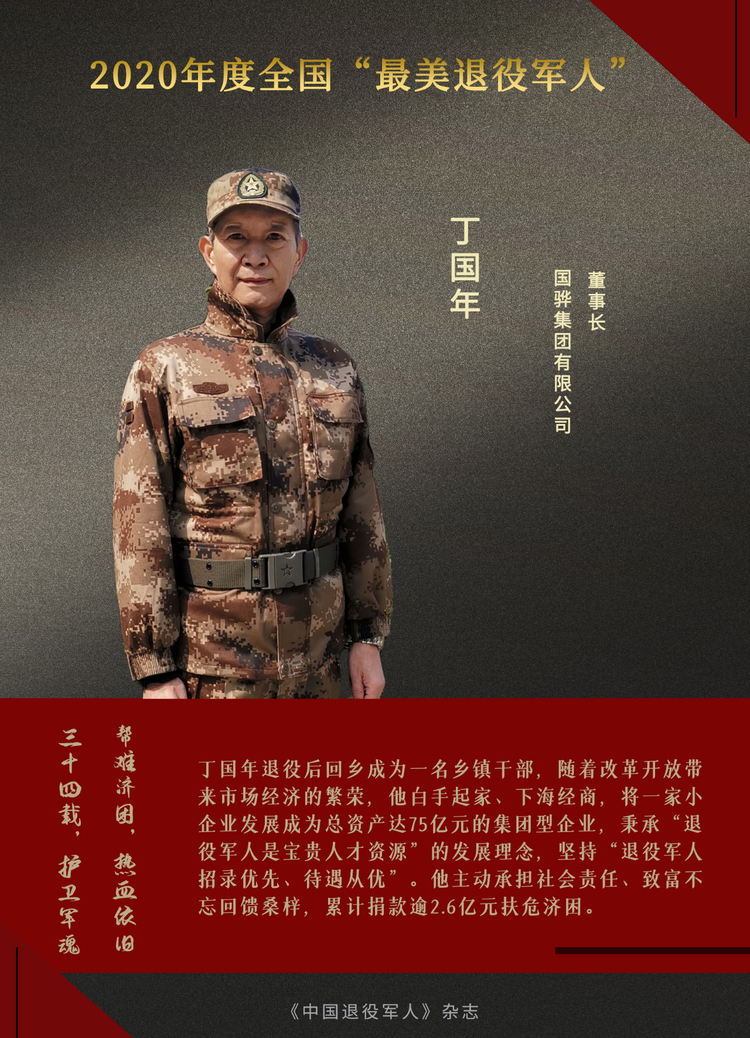 闪亮的名字！他们是2020年度“最美退役军人”