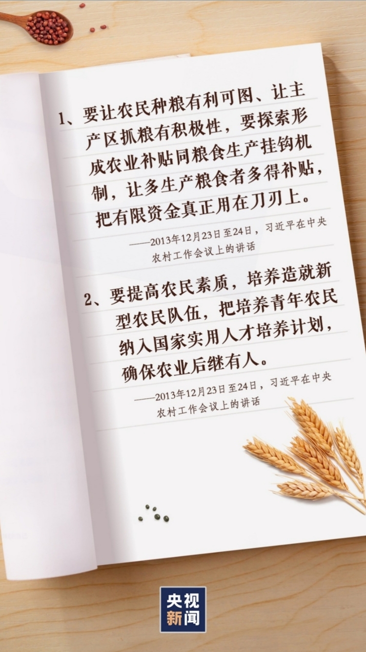 “粮”言金句！端好“中国饭碗”，习近平这样强调