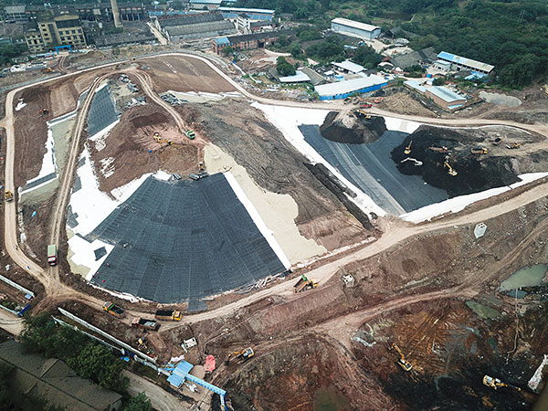 自贡张化渣场整治项目完成整改 通过省级销号验收_fororder_2020年10月张化渣场整治项目现场（供图-自贡市生态环境局）