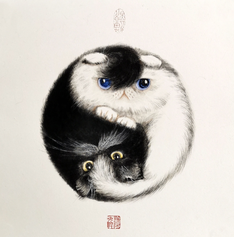 用“画猫”搭建沟通桥梁的青年艺术家雷传翼_fororder_4