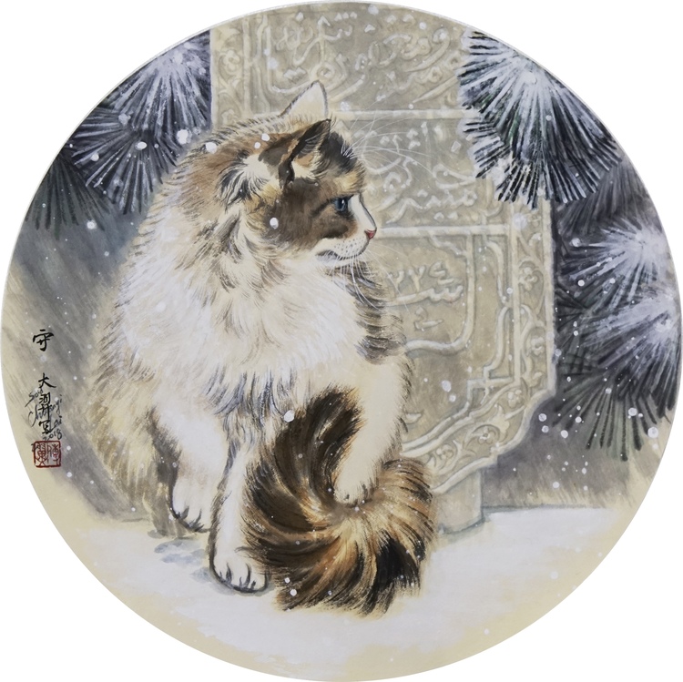 用“画猫”搭建沟通桥梁的青年艺术家雷传翼_fororder_3