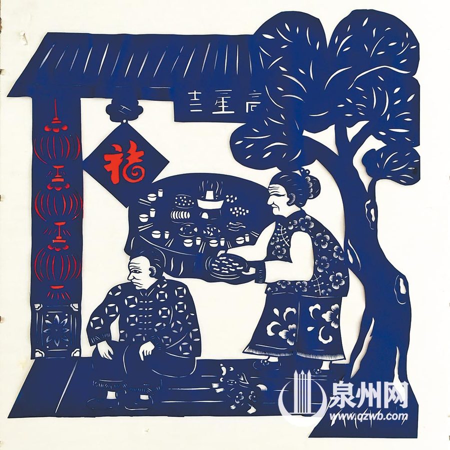 【焦点图】【泉州】【移动版】【Chinanews带图】剪出别样生活 泉州主题元素跃然“纸上”
