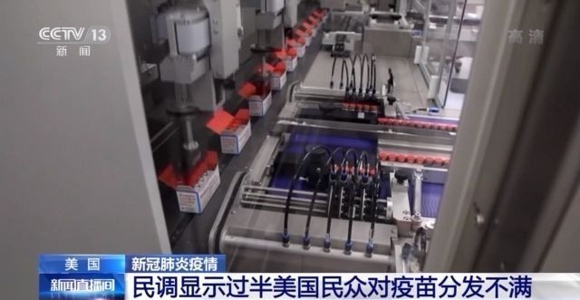 美国民调显示：过半民众对疫苗分发不满