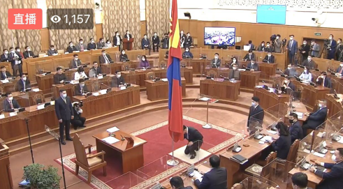 蒙古国新政府宣誓就职