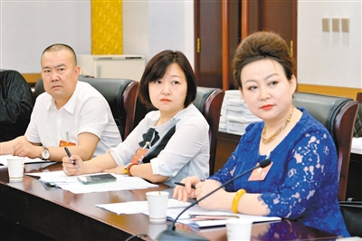 政协委员们分组讨论