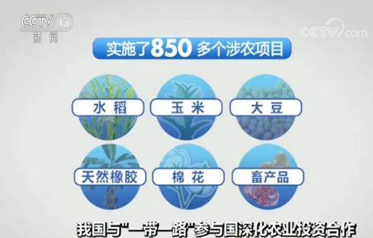 我国与“一带一路”参与国农业投资合作项目657个 存量超94亿美元