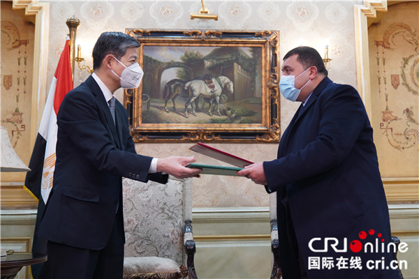 中国援助埃及首批新冠疫苗运抵开罗_fororder_1