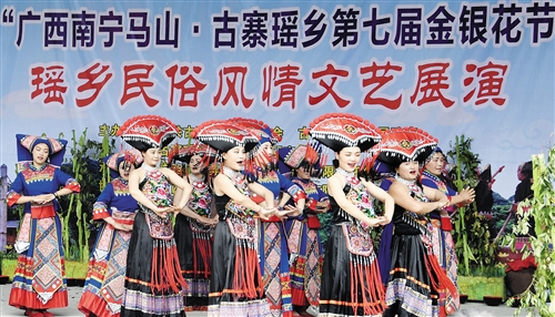 南宁马山:金银花开引客来 农旅融合促增收
