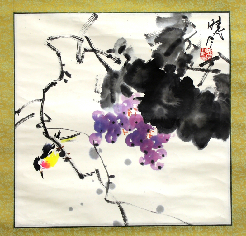书画作品：《花鸟小品》（2）