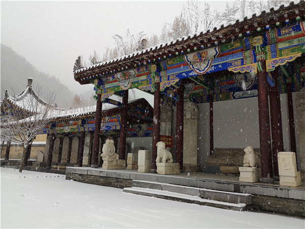 秦岭深山 雪落成画