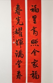 江苏“年味”书法优秀作品《福星高照全家福 春光耀辉满堂春》_fororder_12