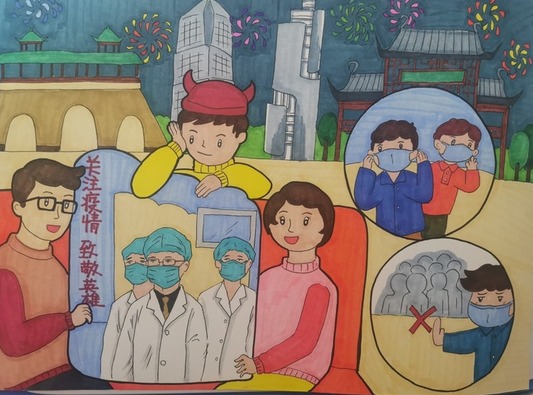 江苏年味优秀年画作品《致敬英雄》_fororder_10