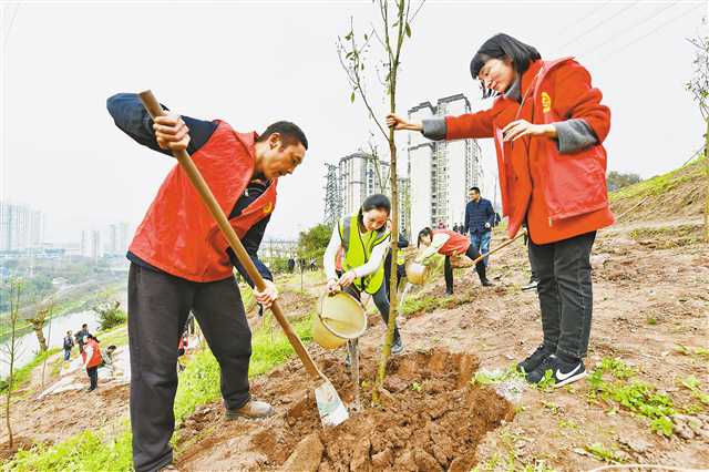 春风十里植新绿 共护碧水向东流