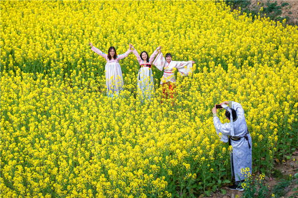 赏菜花观云海品“田趣”   汉中勉县漩水坪村开展特色农旅体验活动