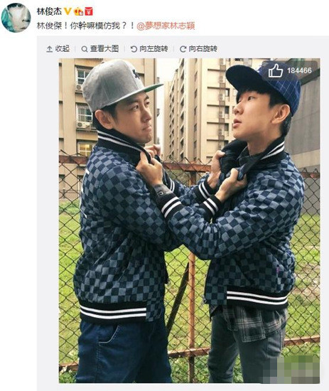 林俊杰与林志颖互揪衣领 网友：亲兄弟别打架
