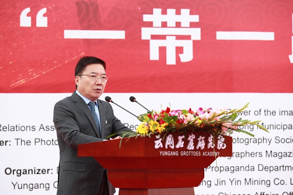 启动仪式现场，中国国际广播电台常务副台长胡邦胜致辞